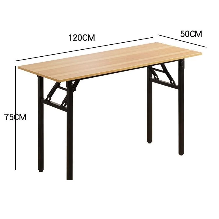 Medium Folding Table 100 * 40 CM Office Furniture Modern Foldable Training Table Wooden School Class Room Desk Frame: Iron Steel