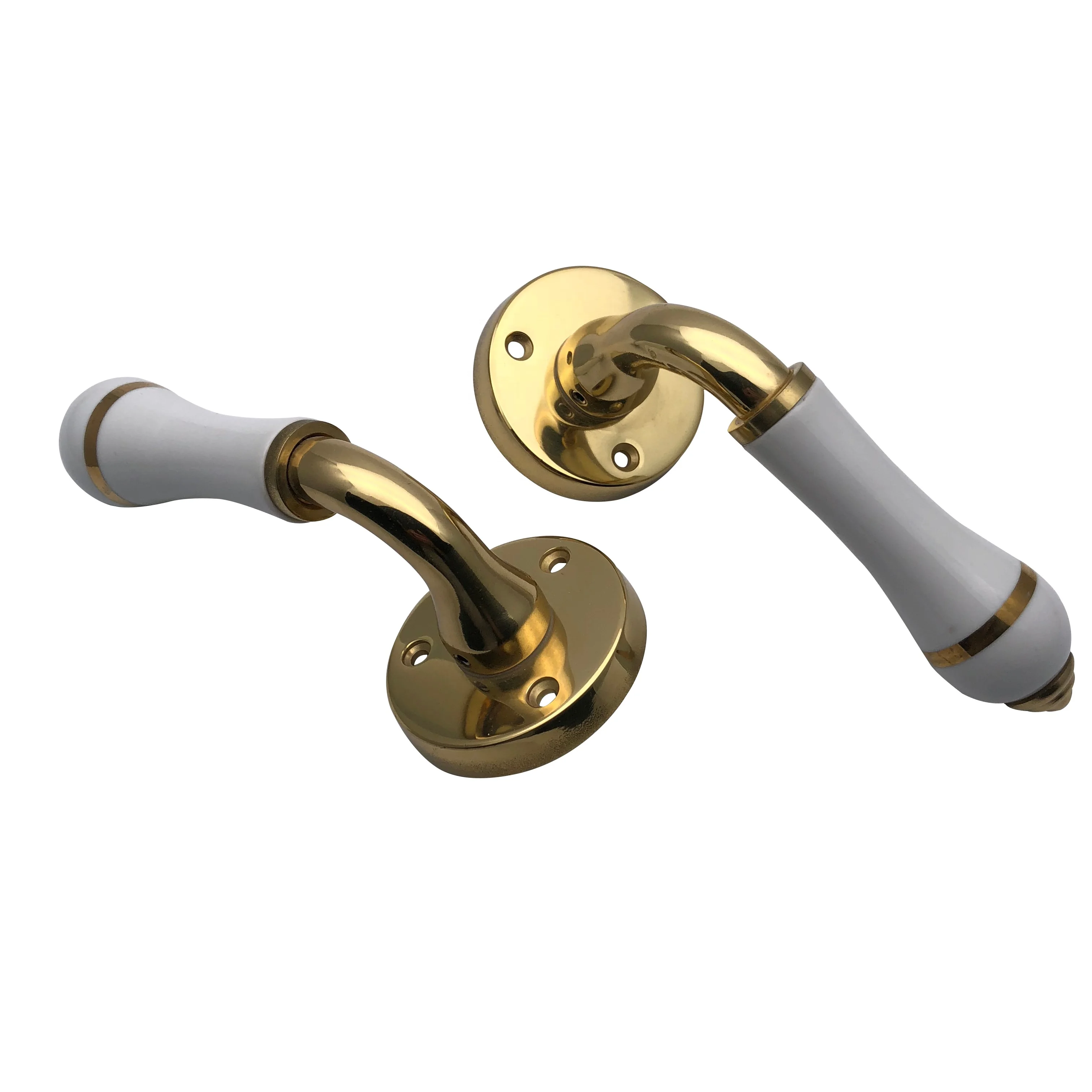 High Quality polished brass door handle