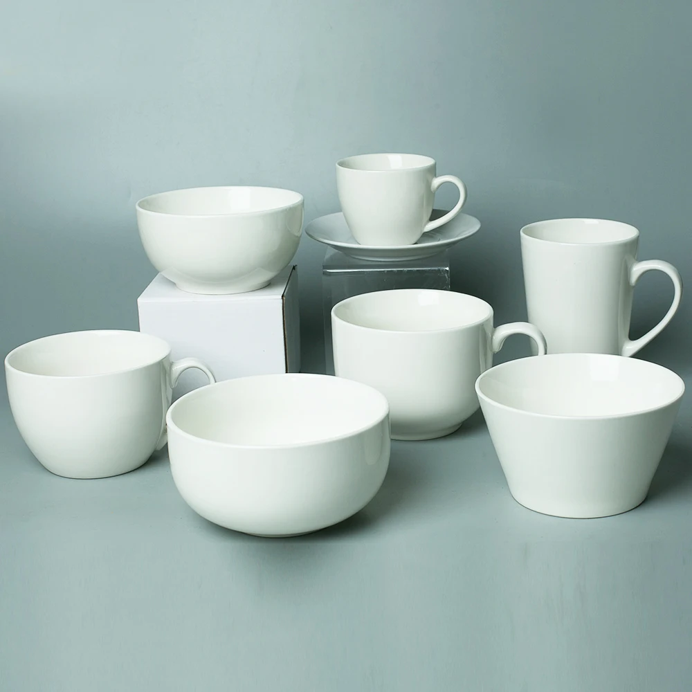 Настраиваемый красивый простой белый новый костяной Китай кофейная кружка на заказ