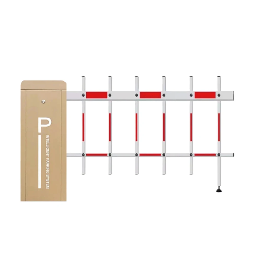LED Traffic Barrier Gate 24V DC Brushless Motor Intelligent Parking Barrier Gate Support APP Control,Ticket Box LPR System