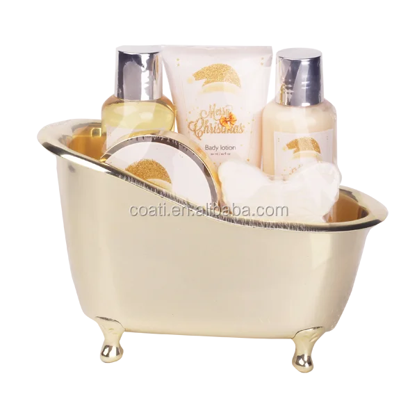 Christmas Red Bath gift set MJL custom women bath spa kit for USA brand distributors