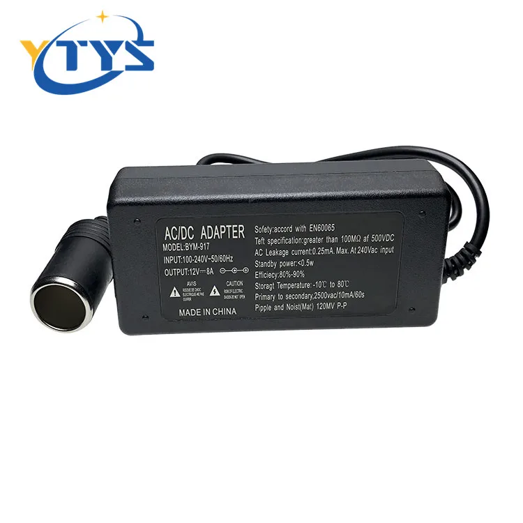 Автомобильный прикуриватель переменного тока в постоянный ток 12 В 8 А преобразователь питания 96 Вт Зарядное устройство