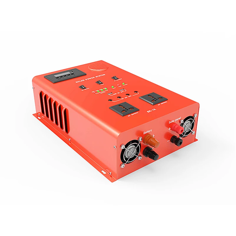Many colors 1KW solar inverter controller DC-AC Solar System All In One with FM radio and wireless music support customization