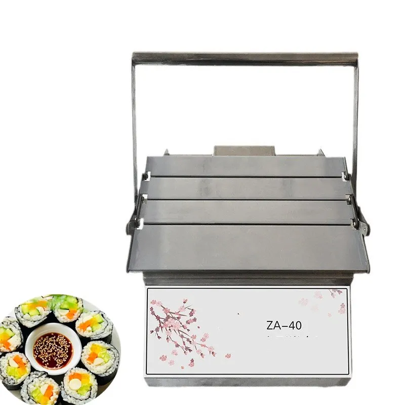 Manual Stainless Steel Square Sushi Rice Roller Making Machine Desktop Nigiri Sushi Making Robot Machine