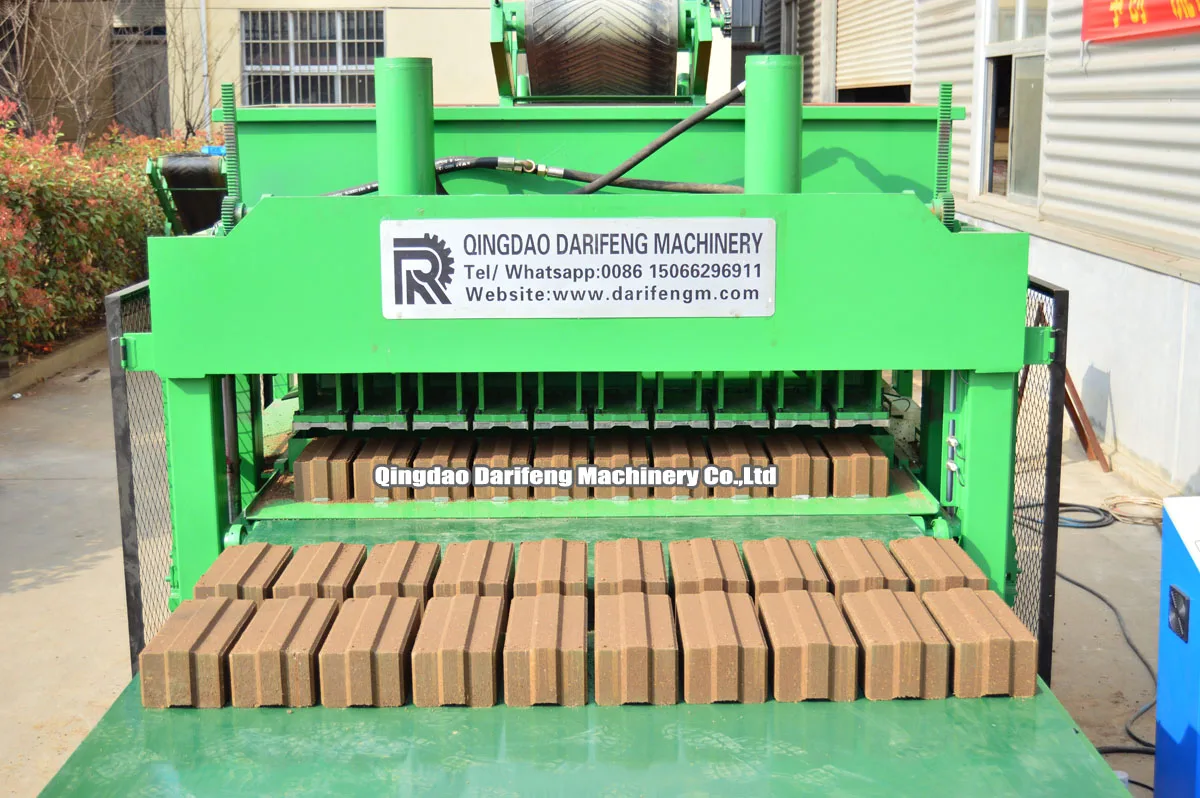 Darifeng brick machine price DF10-10 compressed and stabilized earth brick machine fully automatic clay bricks making machine