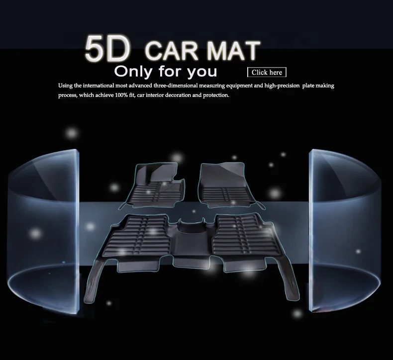 High quality Waterproof Easy cleaning Leather 5d Foot Mat Car Mats For Mitsubishi Adventure For Mitsubishi Freeca