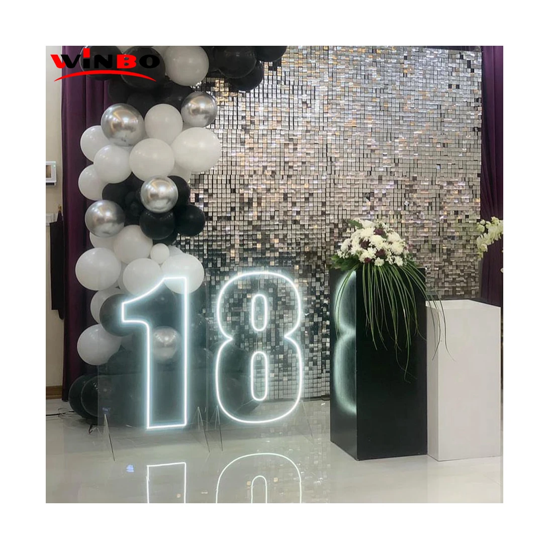 Winbo ODM/OEM Personalized Happy birthday neon sign letters light custom Neon sign For family birthday party