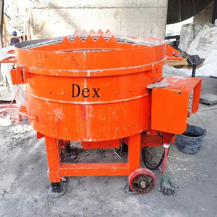DEX MT100 EPS mortar mixer concrete mixer castable Refractory pan Mixer for site use