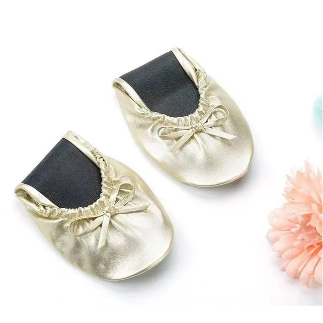 Hot Sale Wedding gift disposable flat foldable ballet shoes after party slipper