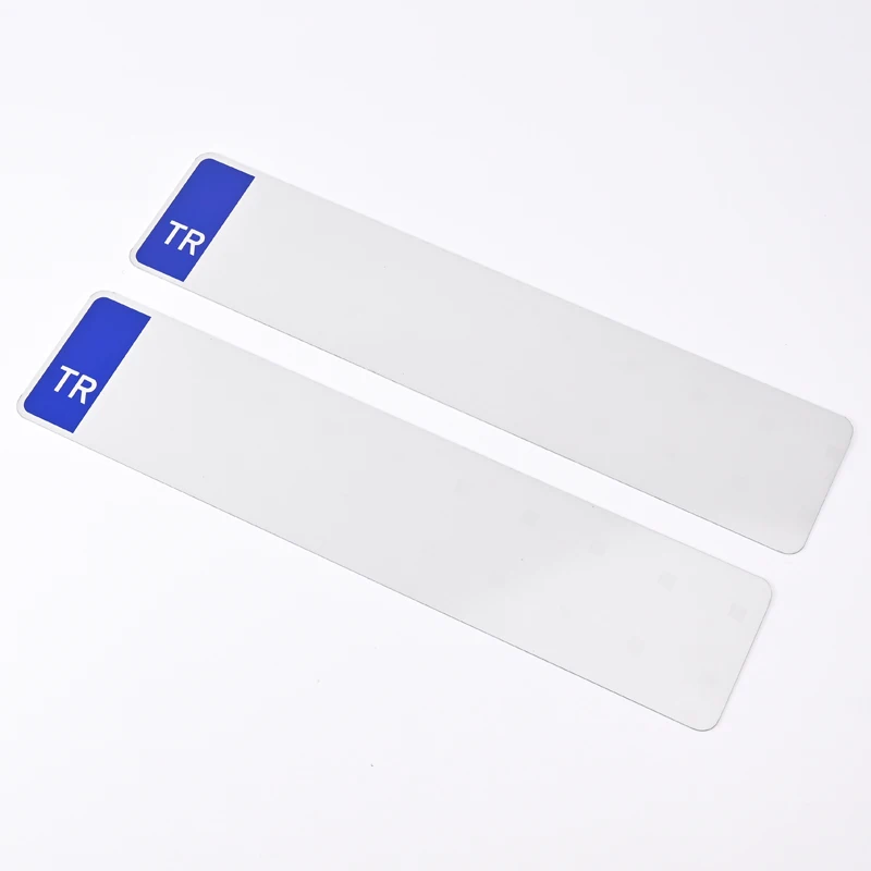 Factory Direct Custom Turkey Blank Licence Plate Aluminum Sheet Reflective Embossing Euro Car Number License Plate Blank