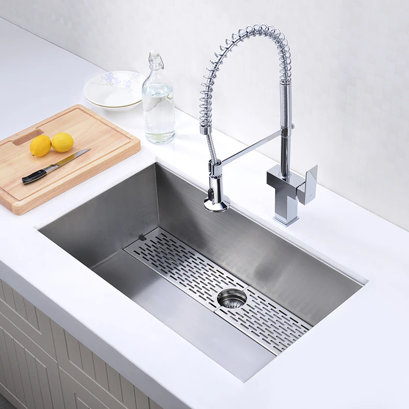 farmhouse single sink kitchen Handmade 304 Stainless Steel under mounted big kitchen sink