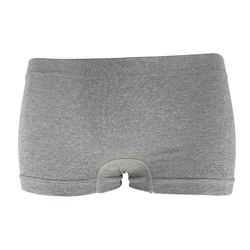 Classic Plain Woman Underwear Stretch Gray Solid Color Boxer Brief Women Seamless Basic Soft Boyshorts Underwear