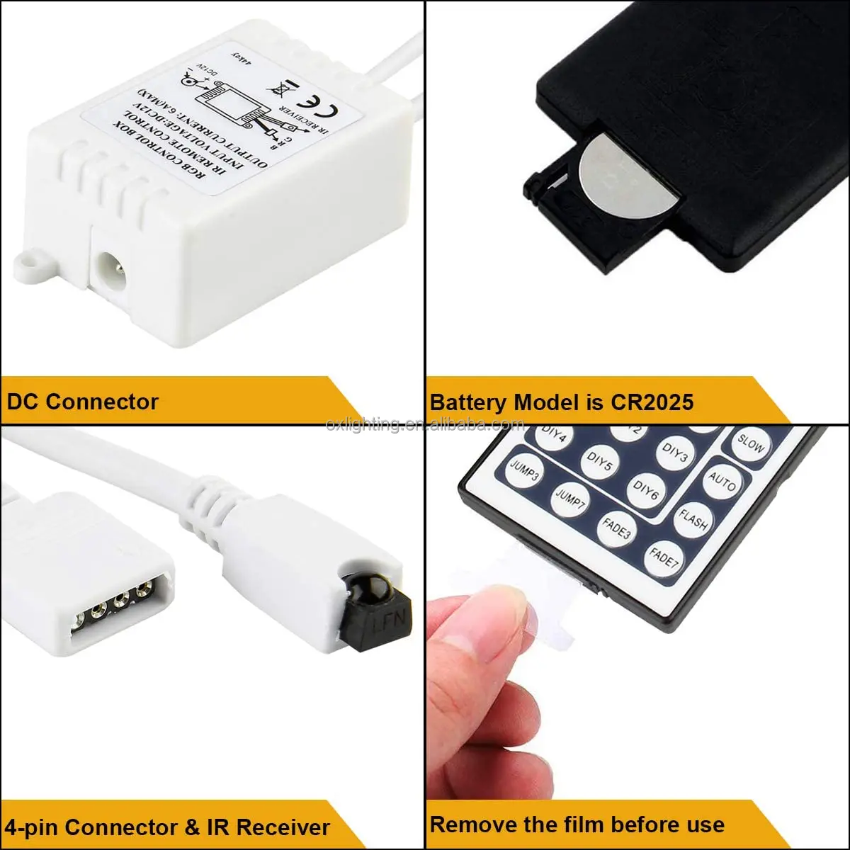 Led Controller 44 Key Lighting Control Ir Remote  Rgb Led Strip Light Controller Controlador for 5050 2835 RGB LED Strip
