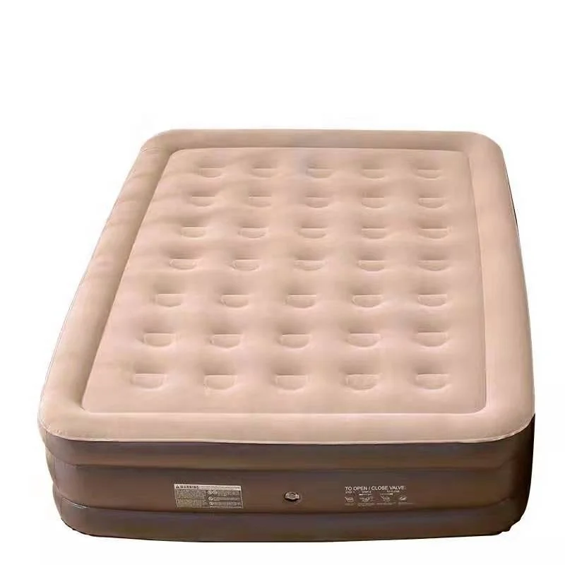 custom Cum 3 Layer Queen Air Mattress Flocking 2 Person Inflatable Air Bed Mattress Camping Muebles Sofa Bed 3d Home Furniture