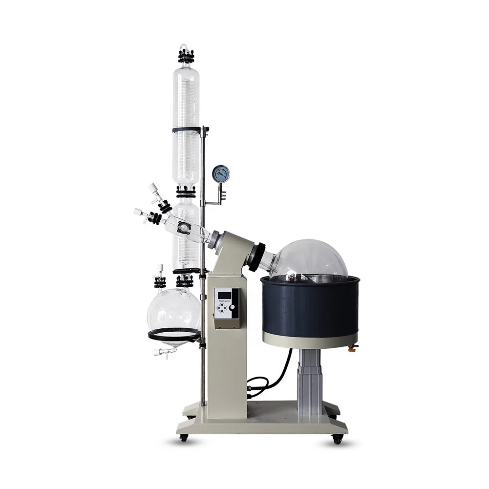 Pilot Scale Explosion Proof Rotary Evaporator Auto Lift 10 liter to 50 liter rotavapor with good price
