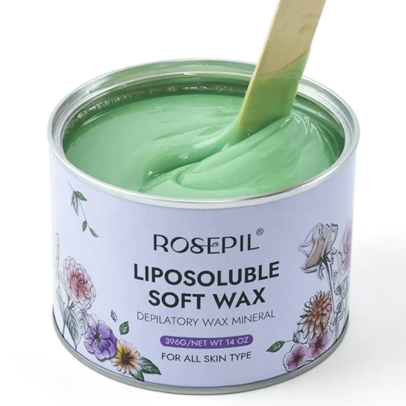 China Factory 2024 Hot Sale Salon Quality 400g 800g Soft Wax Professional Depilatory Brazilian Wax Tin Hair Removal
