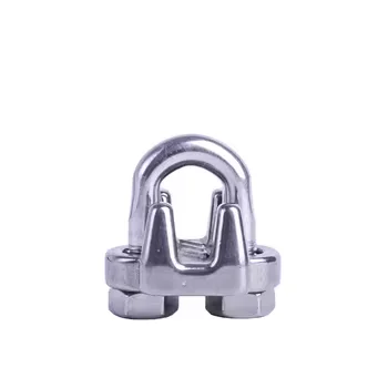 Electric Galvanized US Type Malleable Wire Rope Clip Zinc Plated Malleable Cable Clamp