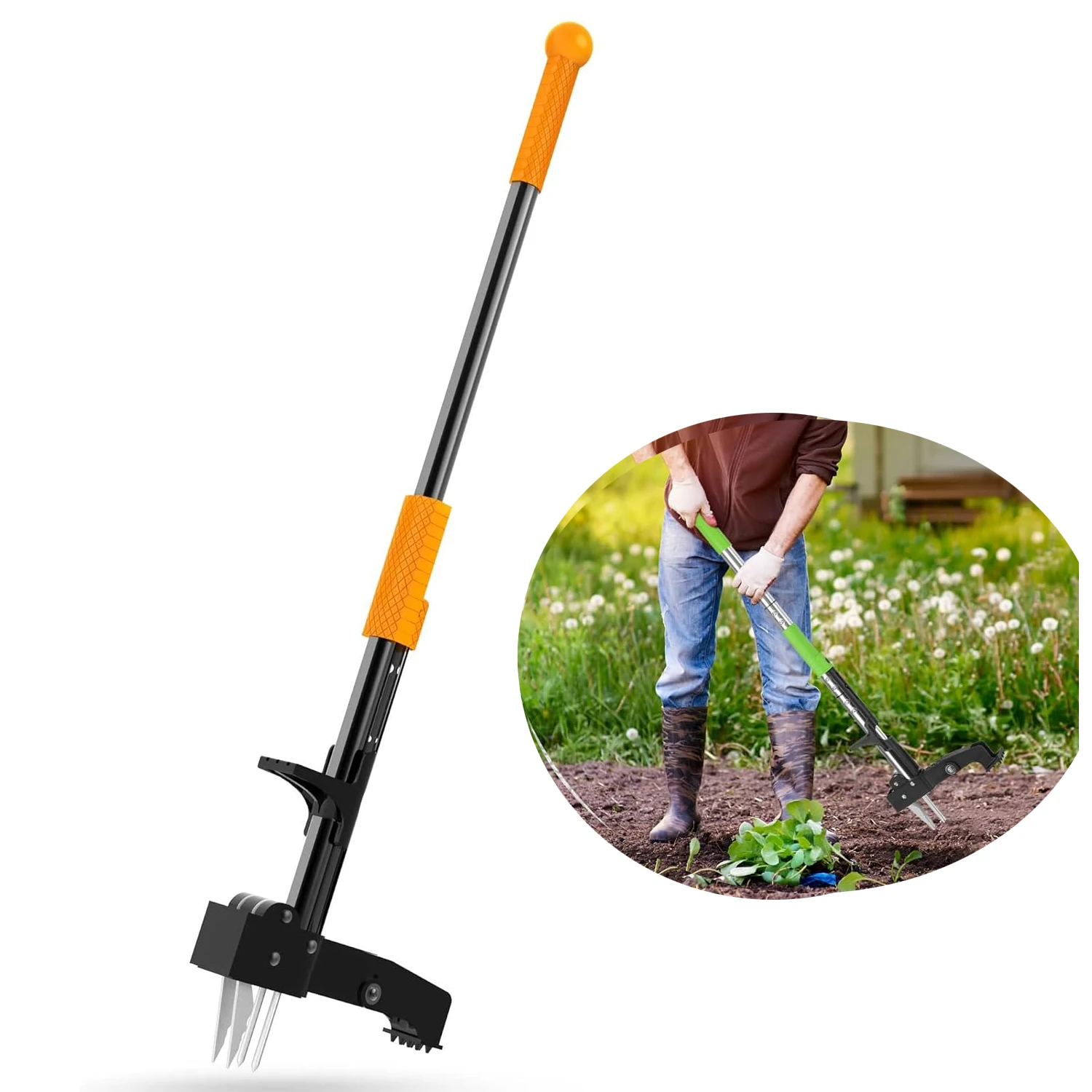 Standing Weed Pull Tool Foot Pedals Lawn Care Equipment Garden Hand Tools Claw Weed Removal Manual Weeder Tool Weed extractor