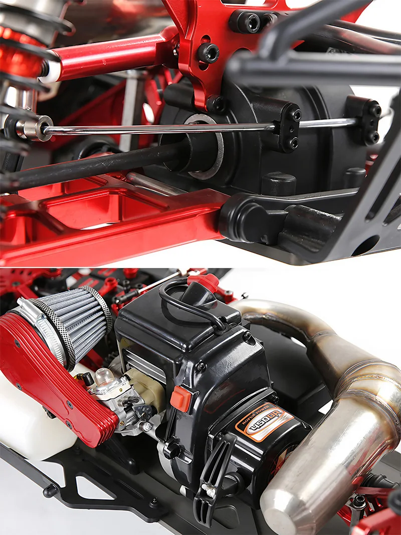 ROVAN XLT 4WD 4X4 1 5 Aluminum Alloy Enthusiast Grade Petrol Fuel 2.4G GT3B Hydraulic Nitro Gas RC 45CC Monster Crawler Truck