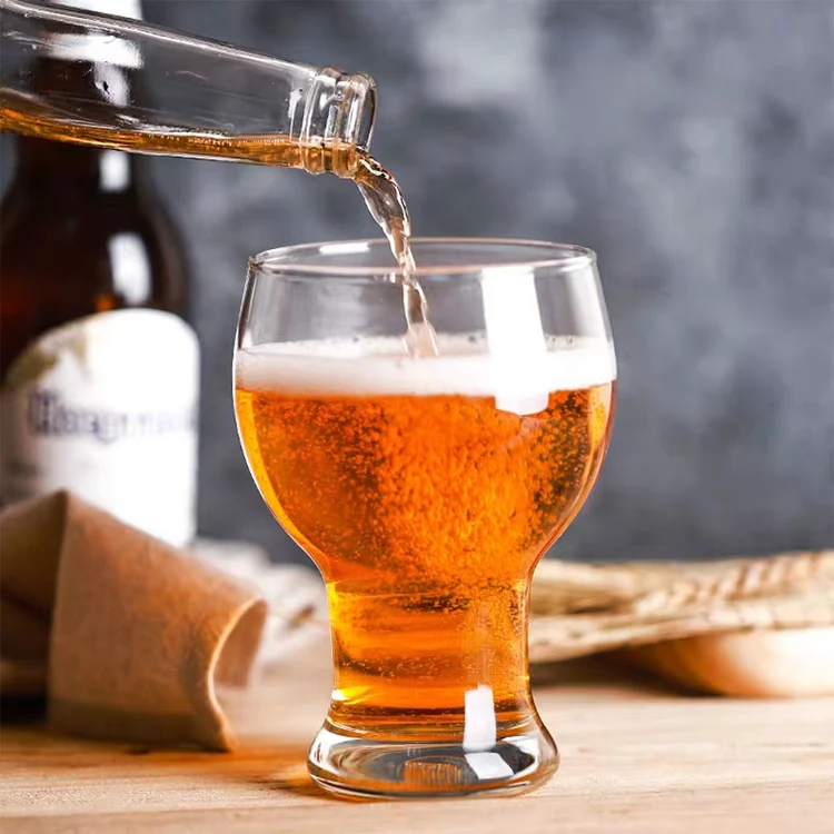 Wholesale funky glassware custom bar IPA beer glass cups 16 oz