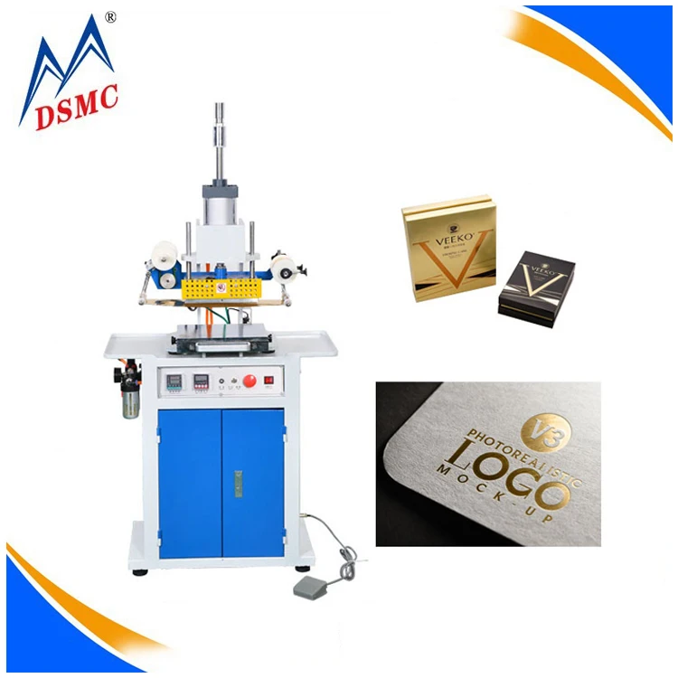 DSMC Hot Foil Stamping Machine Leather 3D Embossing Heat Press Machine For Custom Logo Stamp