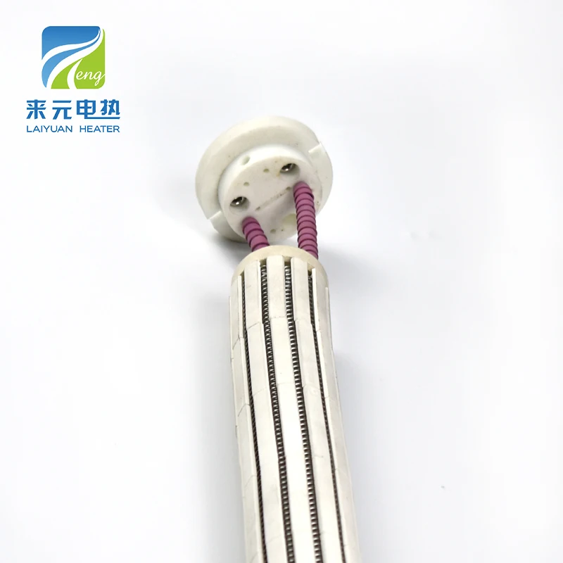 DuoPu Customized 220V 1.2KW Industrial Furnace Radiant Tube Electric Heating Ceramic Bobbin Heater