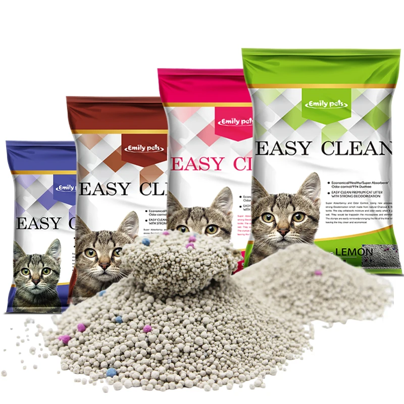 Strong Cat Litter Agglomeration And Deodorization ball shape cat sand bentonite cat litter