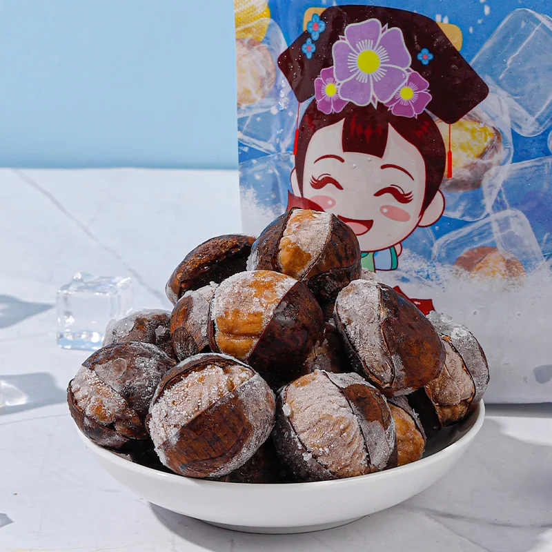 Hot selling chestnuts healthy roasted chestnut food snacks hebei nuts with low price