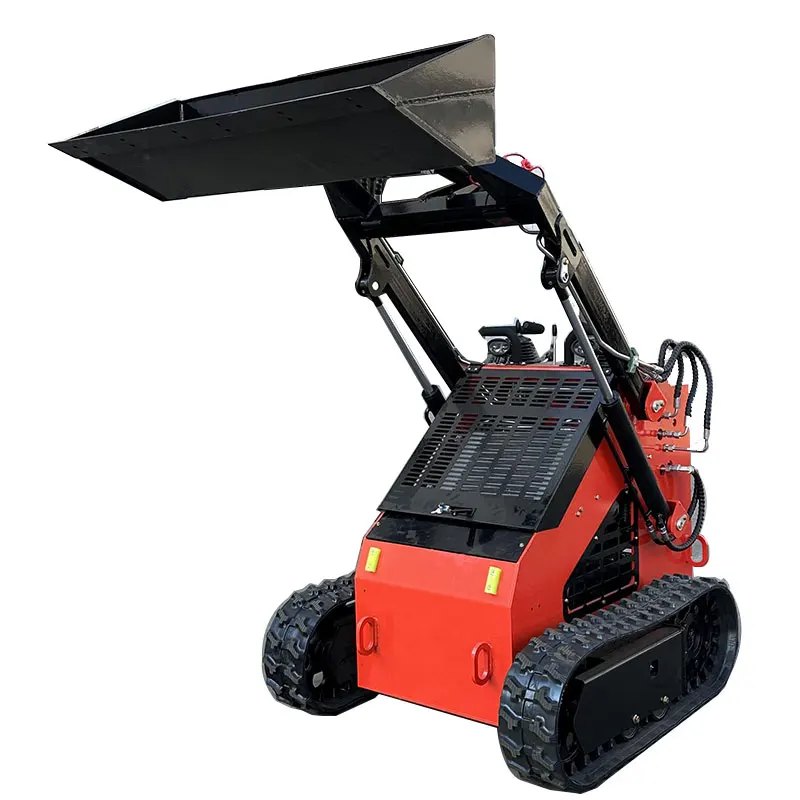 Earthmoving machinery mini skid steer with auger diesel mini skid steer loader