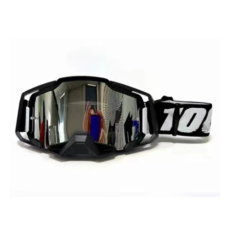 Custom Road Dirt Bike Motorcycle Goggles racing ATV Glasses anti UV Resistant Downhill Motocross lens Dustproof Windproof goggle