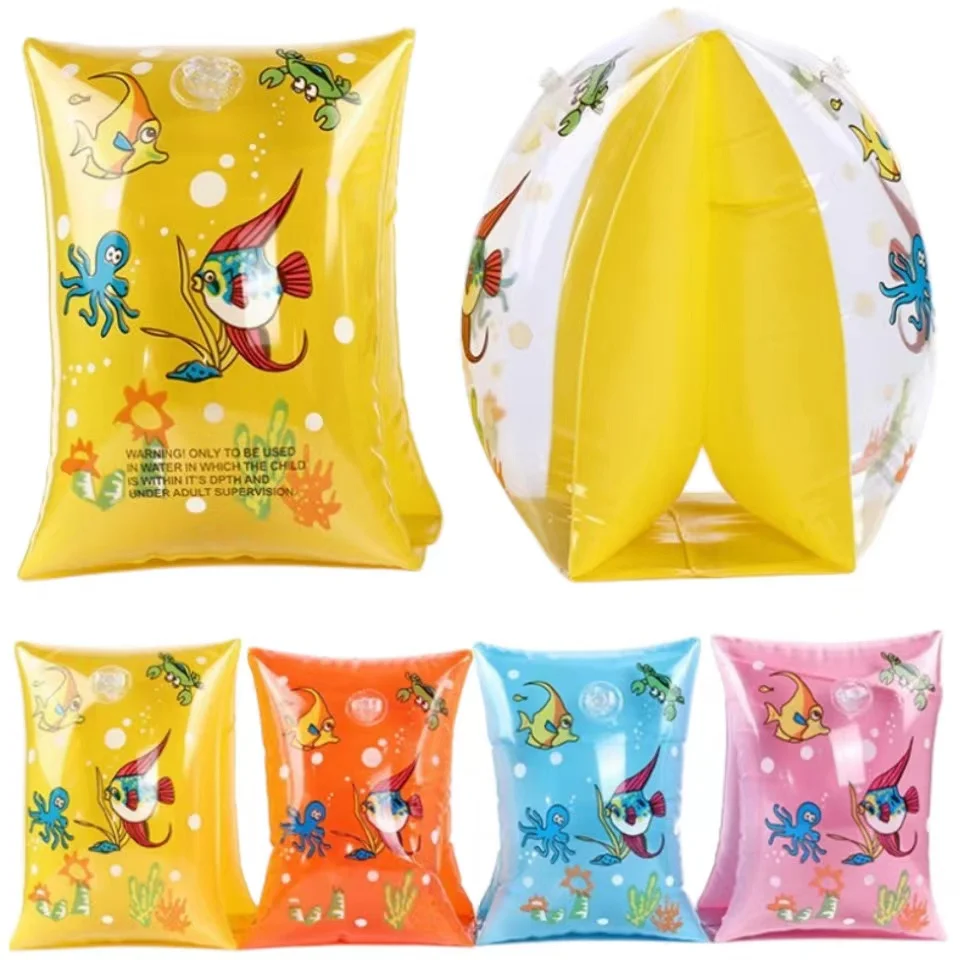 Children Pool Water Wing Floats Tube Armlets Fish Sea World Printed Swimming Armbands Customized Games