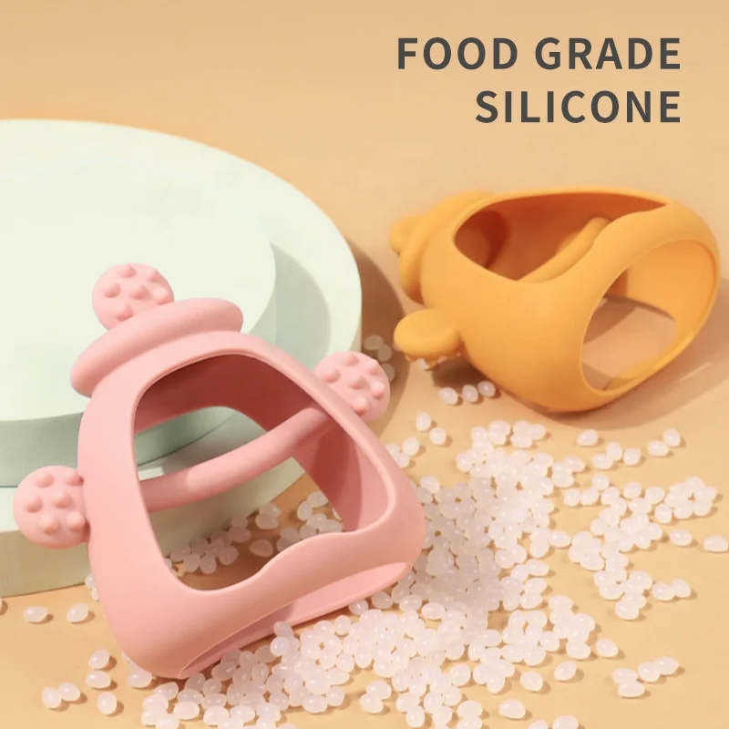 Baby Rattle Crochet Toys Teething Baby Rattles And Teethers Toy Food Grade Silicone Baby Teether