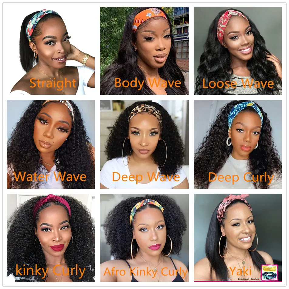 Wholesale Raw Indian Virgin Remy Human Cuticle Aligned Colored 99J  Hair None Lace Wigs For Black Women Glueless Headband Wig