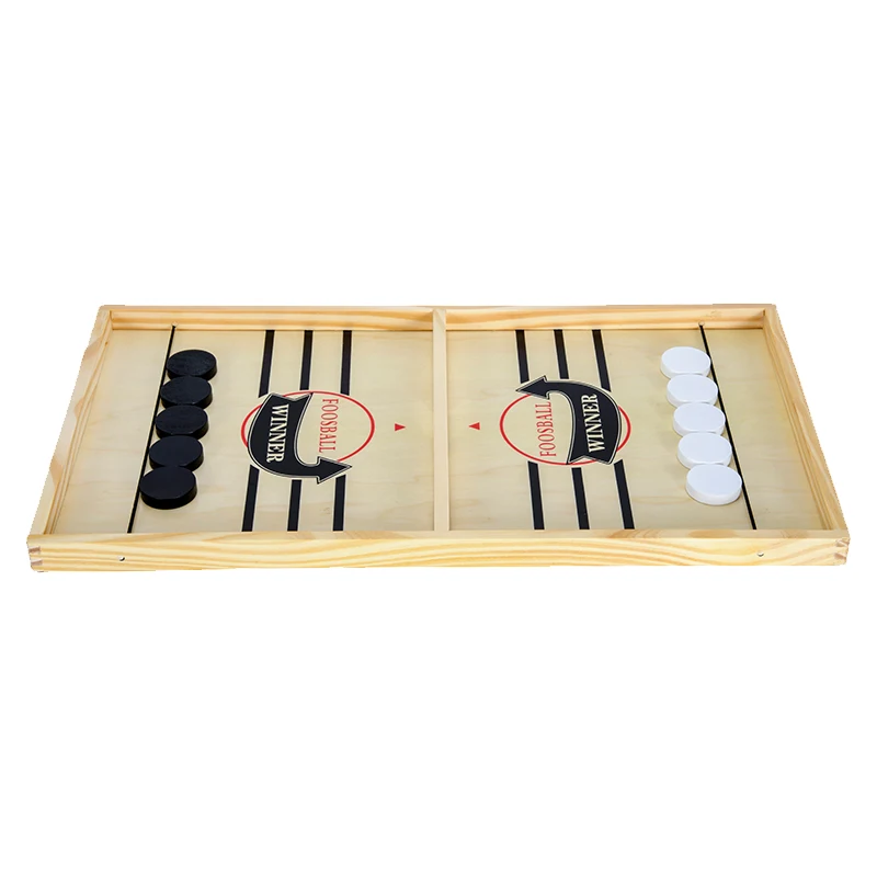 Sling Puck Game Desktop Foosball Winner Tabletop Wooden Hockey Game Board Game