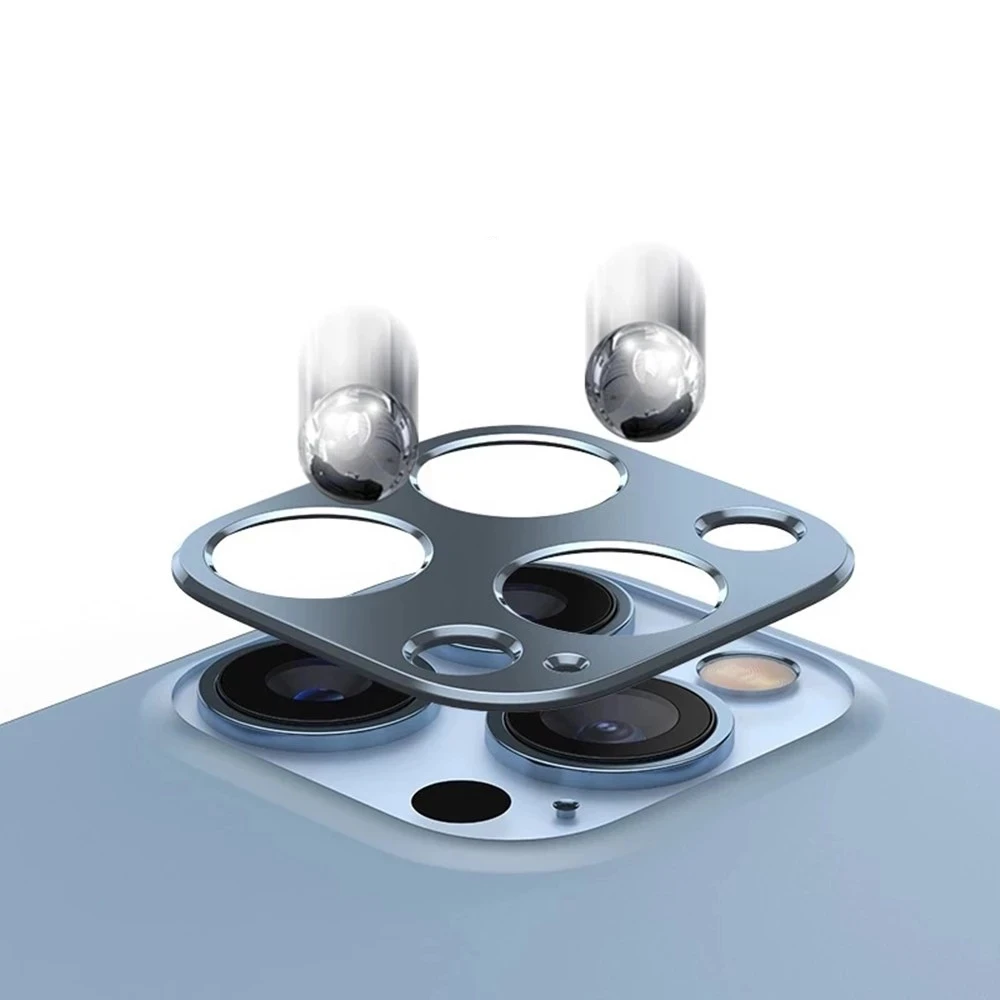 For iPhone 13 Metal Camera Lens Cover For iPhone 13 Pro 12 11 Pro Max Mini Case Back Aluminum metal camera lens protector