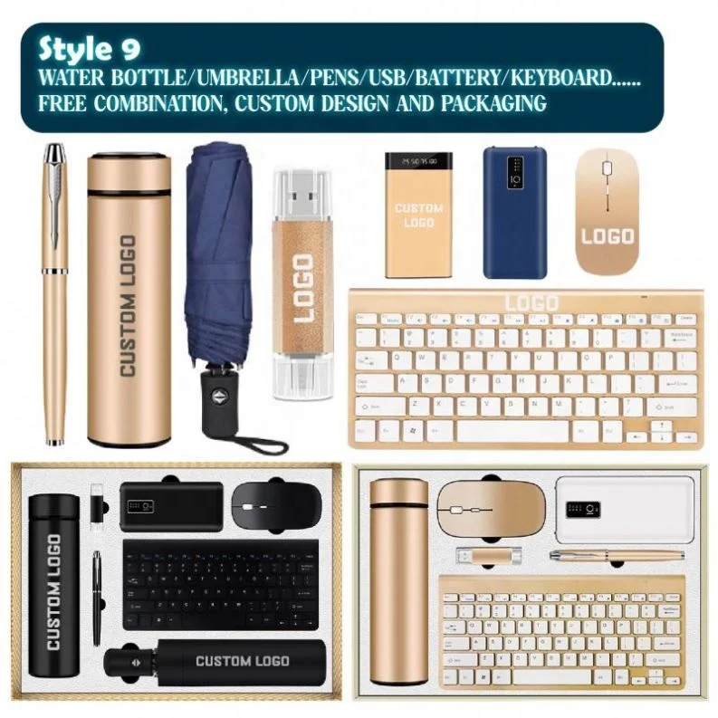 Souvenir Gift Set With Usb Promotional Gift Sets Note Book , Pen ,Power Bank Business Gift Set Promotional Stationary Gift Box