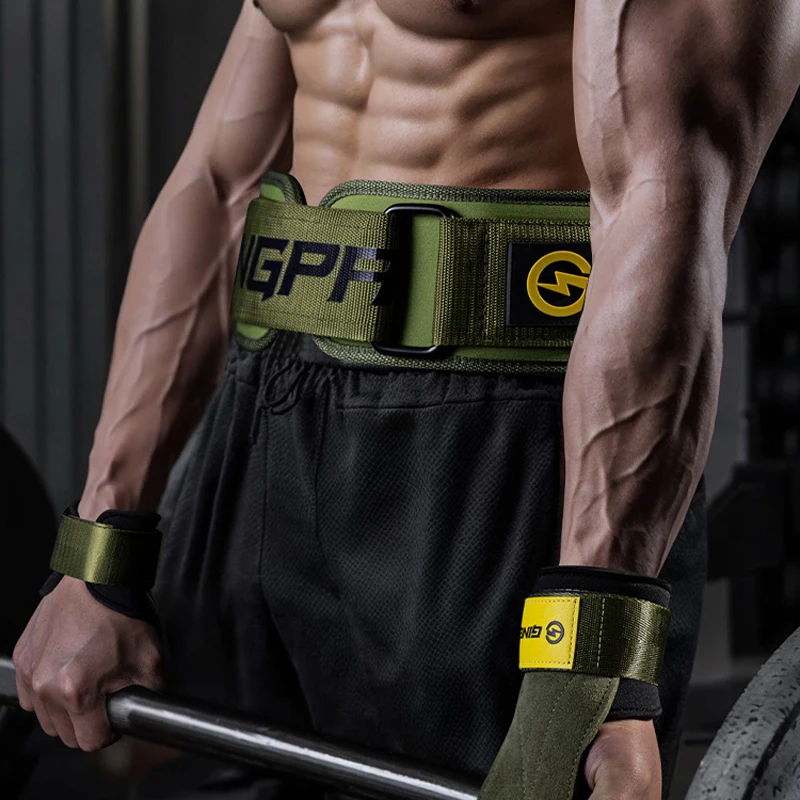 Fitness Belt Weight Squat Lift Strength Weight Training and Waist Protection Nylon Professional Protective Belt