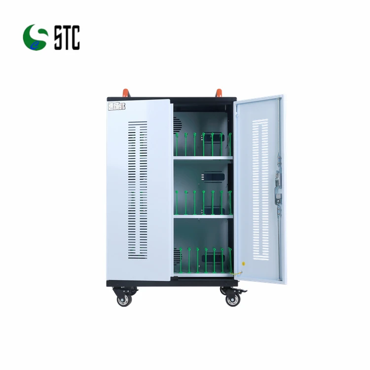 
China Tablet Charging Cabinet Data Sync Chromebook Charging Cart Secure Charing Storage for School 