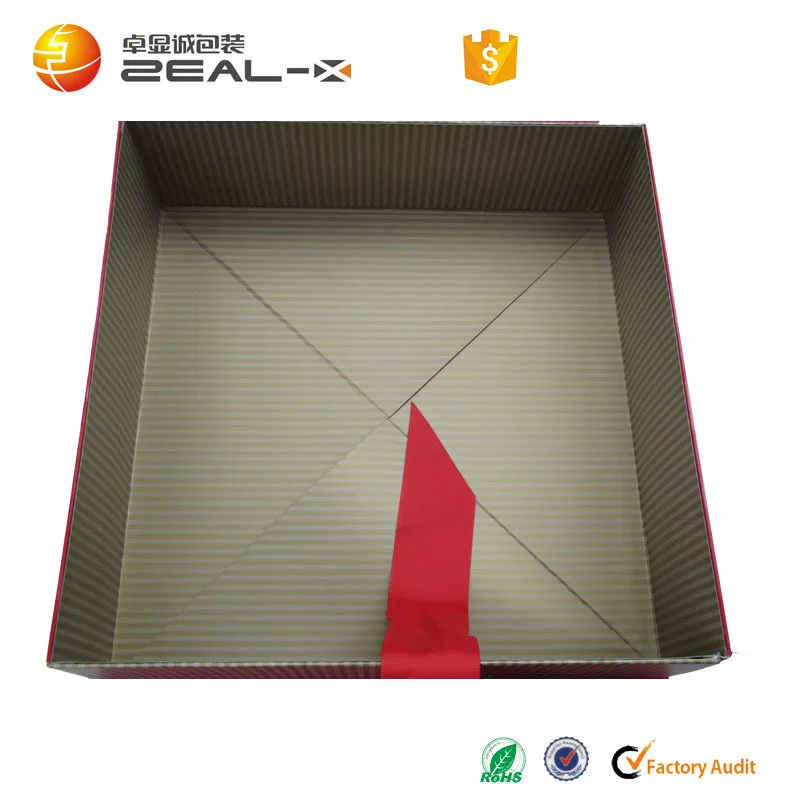 Custom Luxury Book Shaped Red Rigid Paper Packaging Magnetic Infant Clothes Big Gift Boxes With Ribbon