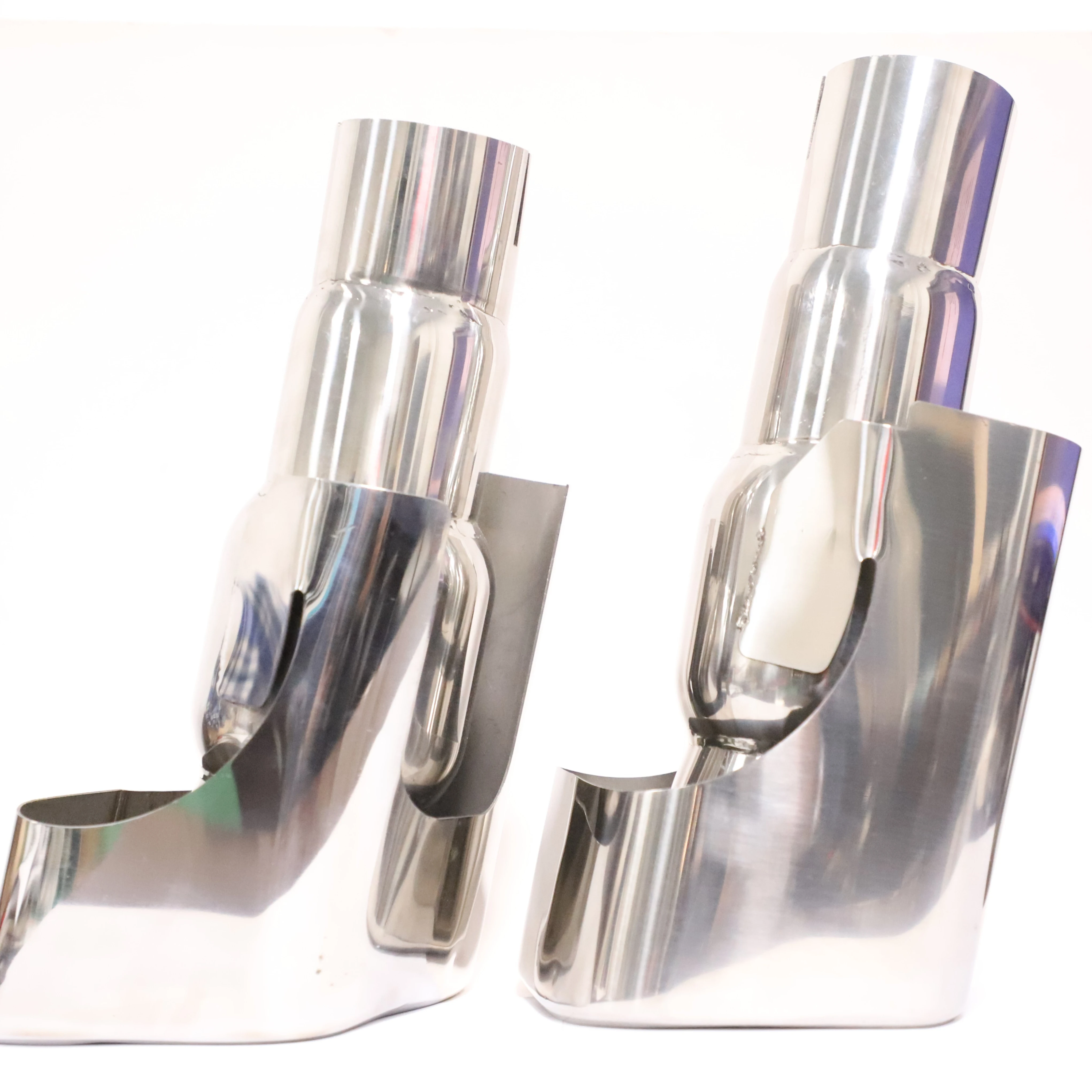 HAOYUAN car performance SS304 mirror polished titanium exhaust muffler