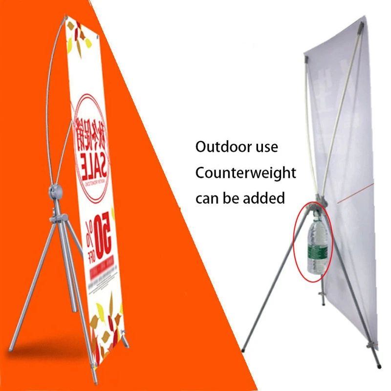 Trade show equipment portable display stand adjustable x stand display banner