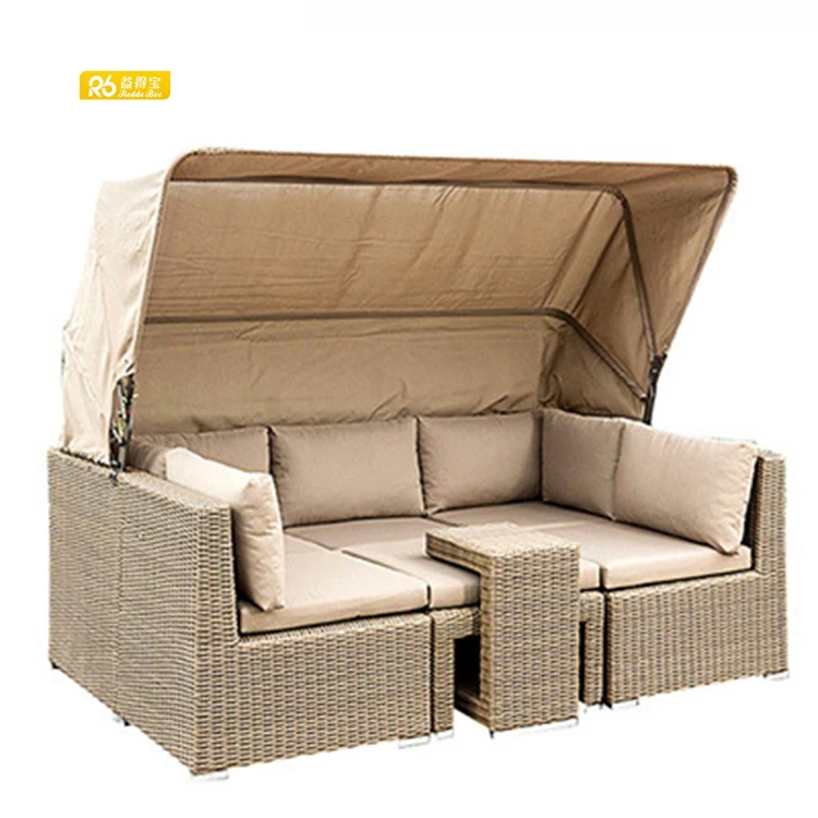 Redde Boo Hot Sale Wicker Patio Garden Sofa Set Outdoor Sofas Large Rattan Furniture
