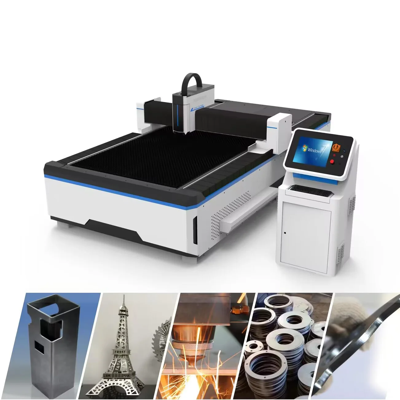 3015 1000W size cnc fiber laser cutting machine for metal from China