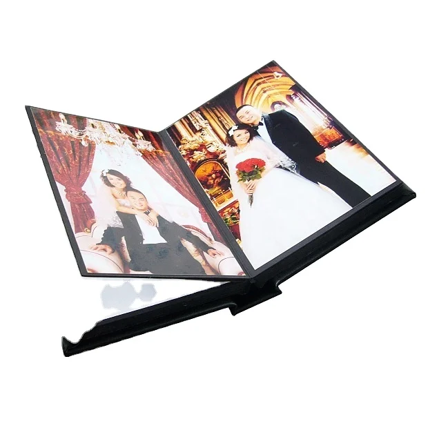 Latest Design Wedding Leather Linen Adhesive Pages Mini Peel and Stick Photo Book Album