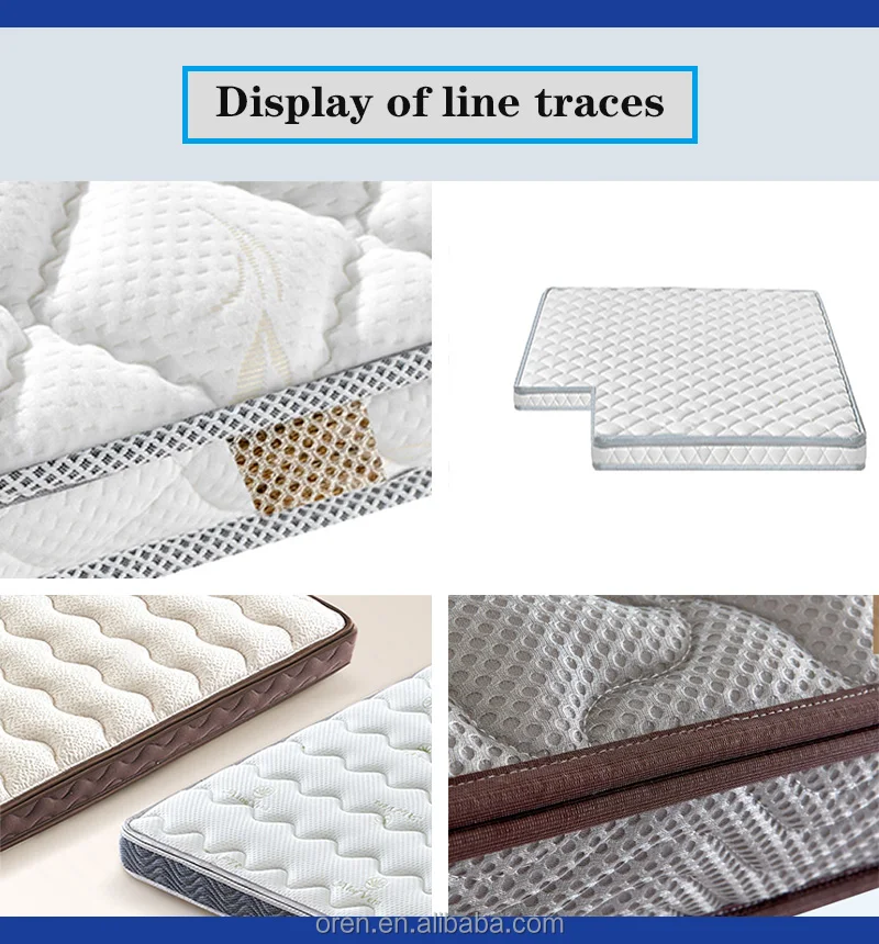 Custom high density sponge mat edge wrapping machine Silicone sponge core mattress sewing   RN9B-1A
