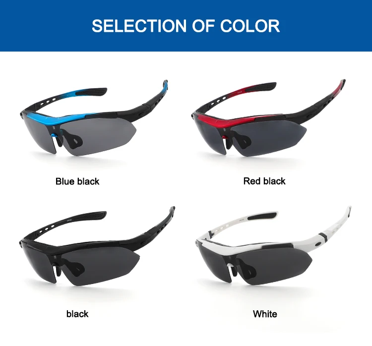 New Men Cycling outdoor Bicycle Bike UV400 Sports Sun Glasses with 5 pair lens