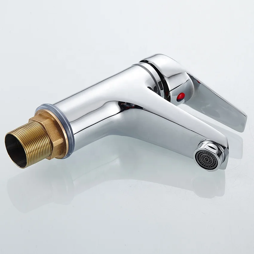 Single Lever Hot And Cold Water Deck Mounted Wash Hand Basin Mixer