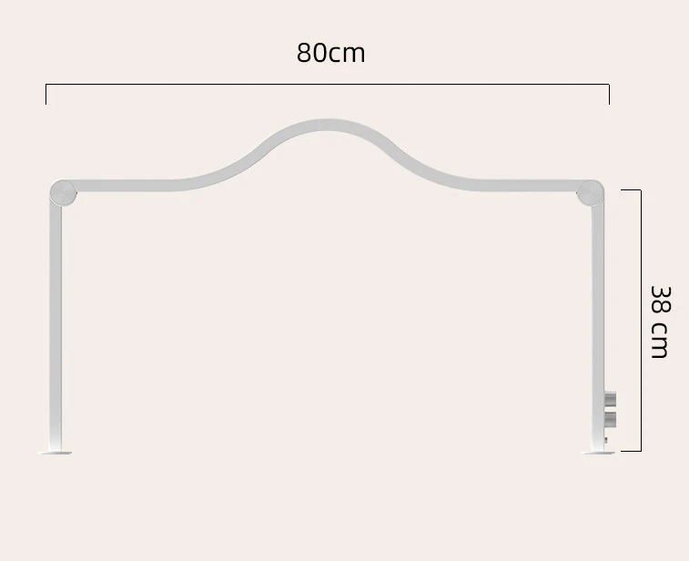 Big Bright Gold LED Desktop Nail Lamp Foldable Arch Table Lamp UV Nail Art 48W Home Salon Beauty Furniture Tattoo Crystal