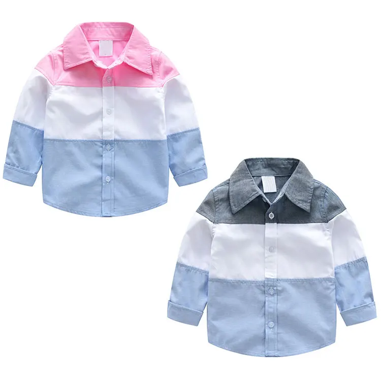 Модная красивая детская одежда, рубашки с длинным рукавом для мальчиков