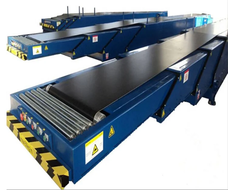 
Shanghai muxiang flexible truck loading and unloading belt conveyor system/telescopic extendable belt conveyor for logistic use 
